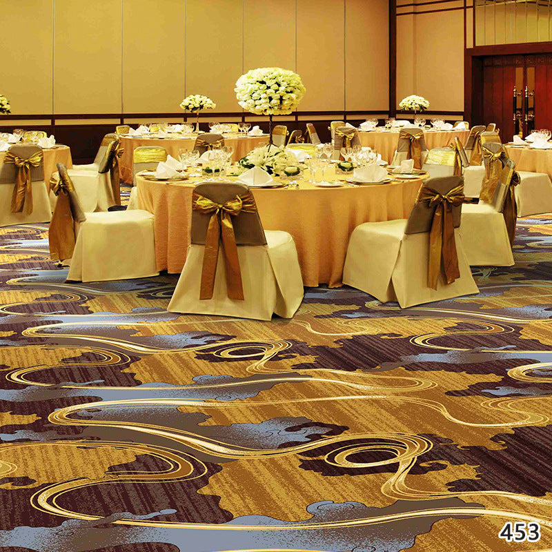 Restaurant carpet chinoiserie style large area banquet hall private room hotel aisle flame retardant cerpet commercial full floor