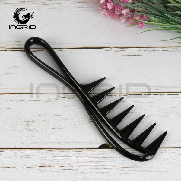Retro shark tooth oil head modeling comb large tooth comb back hair comb high modeling wide tooth straight comb texture comb wholesale