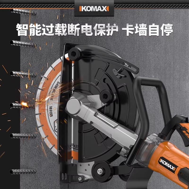 Concrete grooving machine, road cutting machine, water and electricity wall cutting machine, dust-free cement road stone wall grooving tool
