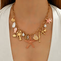 necklace wholesale new imitation pearl pendant niche high-end bohemia clavicle chain women's accessories necklace