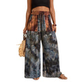 2025 summer amazon fashion cross-border bohemia printing casualhigh waistloose pantspants