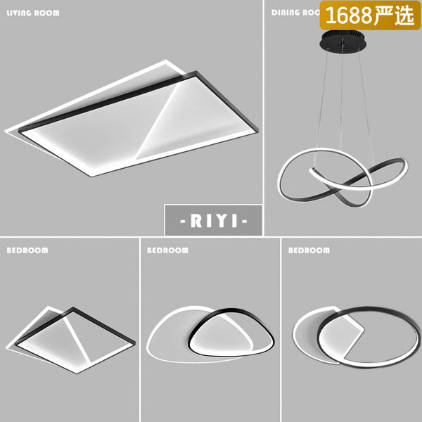 [Strict Selection] Living Room Lights Modern Simple Household Living Room Bedroom Dining Room Nordic Atmospheric Rectangle Lights