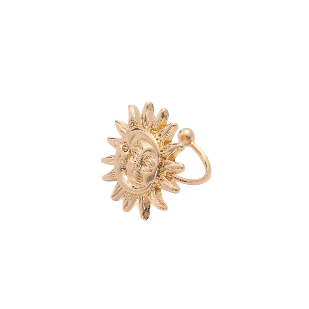 Gold earrings wholesale 2025 new european and american cross-border alloy jewelry niche accessible luxury starfish earrings women's ear cuff