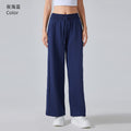 Fall and winterloose sports sweatpants for women easiest for matchwork clothingloose pantshigh waistslimming lookheattechstraight-legcasual pantsdaw134