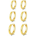 European and american cross-border hot-selling jewelry: 18k gold plated stud earrings, small hoop earrings, creative punk & hip-hop earrings