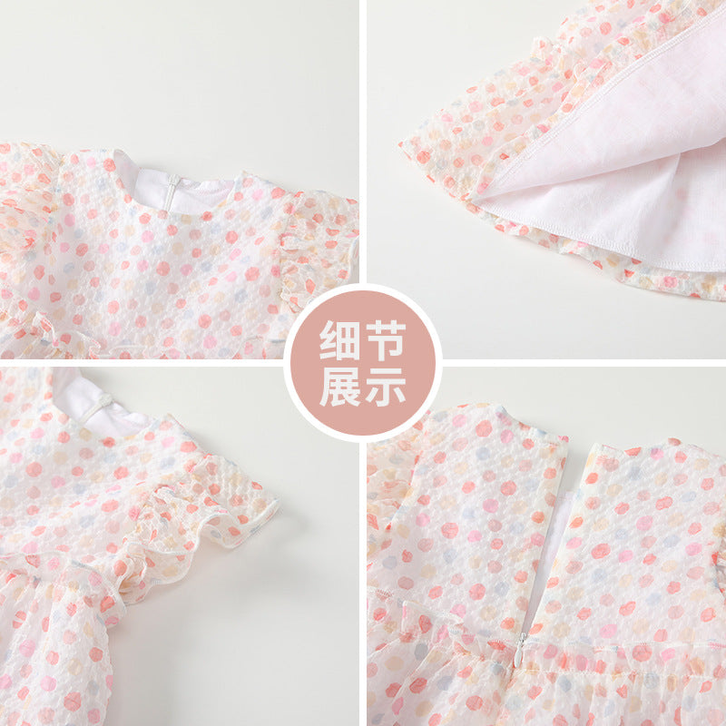 Girls' summer dresses  new stylish children's princess dress baby summer first birthday party dress