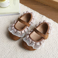 Autumn new arrivals: korean style girls' fashionable flats with lace, soft sole, bow detail, and closed toe – princess shoes