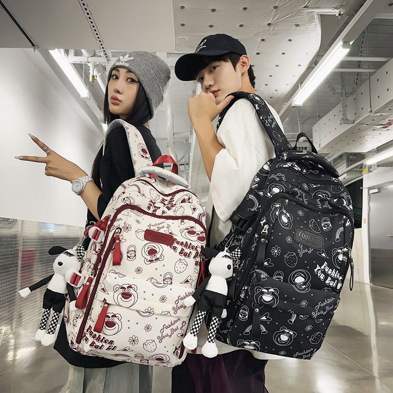 School bag for primary school students in grades 3-9, large-capacity and lightweight backpack 2024 new high-value backpack for junior and high school students