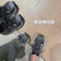 Thick sole heightened lightweight sports dad shoes women's 2026 new spring mesh white hiking shoes casual running shoes