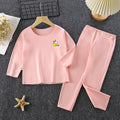 Kids' german velvet pajama set - autumn/winter thermal underwear for boys and girls - warm sleepwear for children and teens - homewear - children's clothing