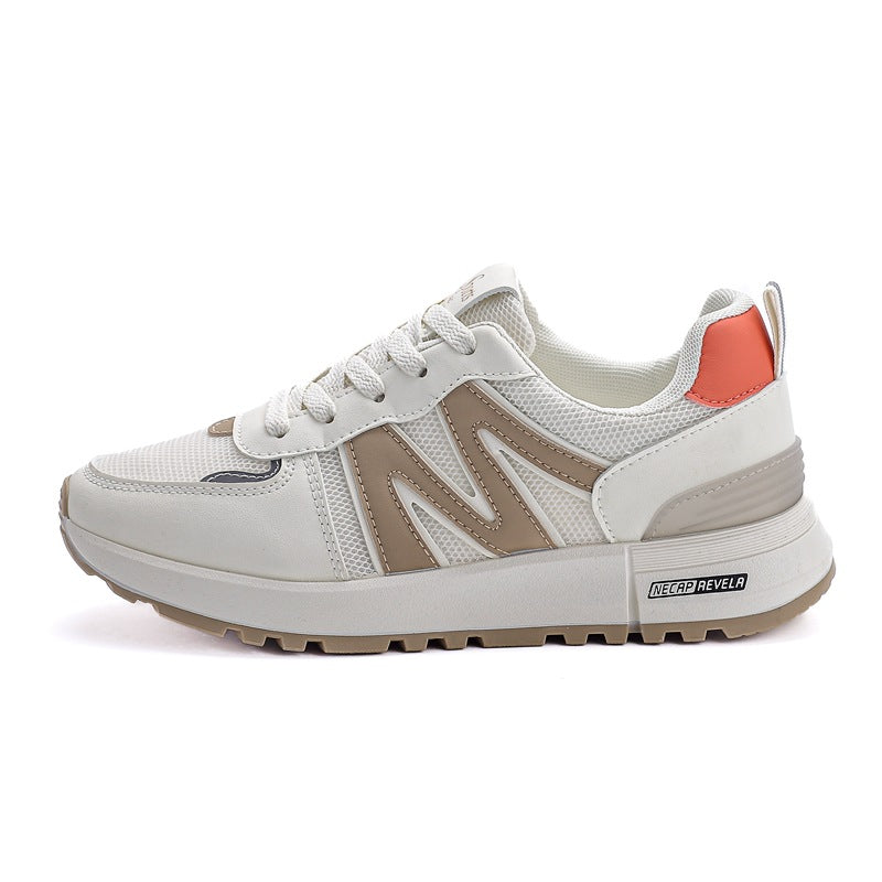 women's new spring mesh sneakers korean style versatile flat casual soft sole running chunky sneakers
