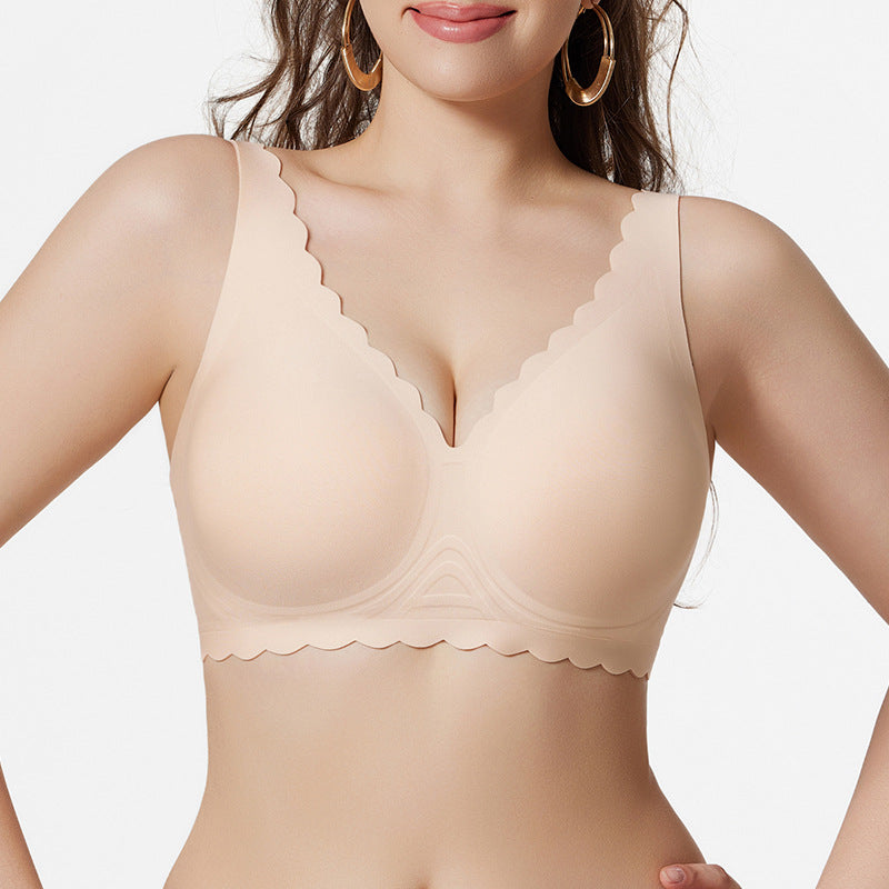 European and american cross-border exclusive supply of women's large size seamless intimates push-up comfortable anti-sagging seamless comfortable seamless bra