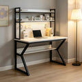 Computer desk desktop for home student study writing desk bedroom desk bookshelf all-in-one small table simple office desk