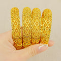 middle east dubai 24k women's bracelet luxury jewelry designer indian bangle african arabian wedding