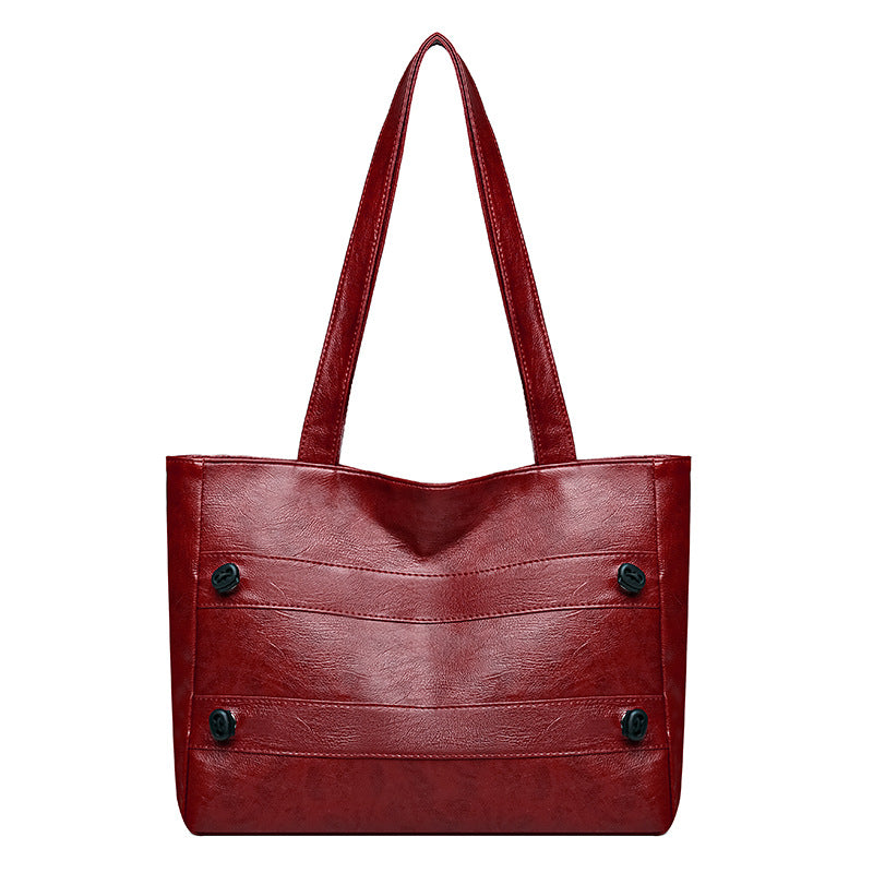 2024 new premium shoulder bag fashionable large capacity tote bag cross-border handbag mommy bag commuter bag women's bag