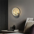 Led modern casualaccessible luxury pastoral for home hotel engineering butterfly gold black wall lamp scandinavian background wall bedside
