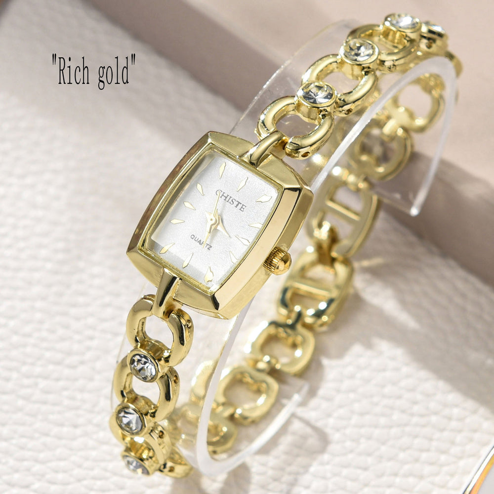 Mermaid bracelet watch - women's fashionable, trendy, niche design, minimalist & exquisite, ladies' chanel-inspired, mature style, inlaid