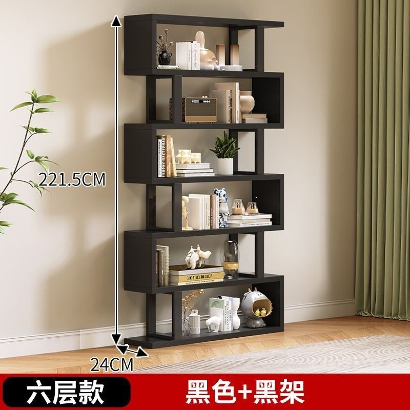 Floor-standing storage rack bookshelf solid wood wall shelf toy storage rack for home multi-layer bookcase combination storage rack