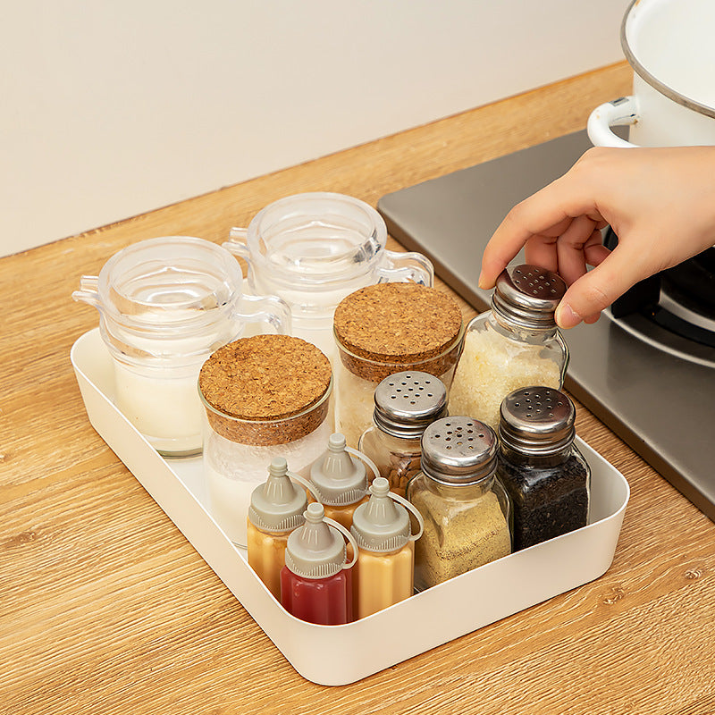 Kitchen Supplies Tableware Storage Box Desktop Seasoning Box Plastic Food Grade Drawer Organizing Storage Box Chopsticks Storage