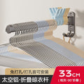 No-drill clothes hanging rod - space-saving wall-mounted garment rack for home & balcony, with multi-purpose hooks