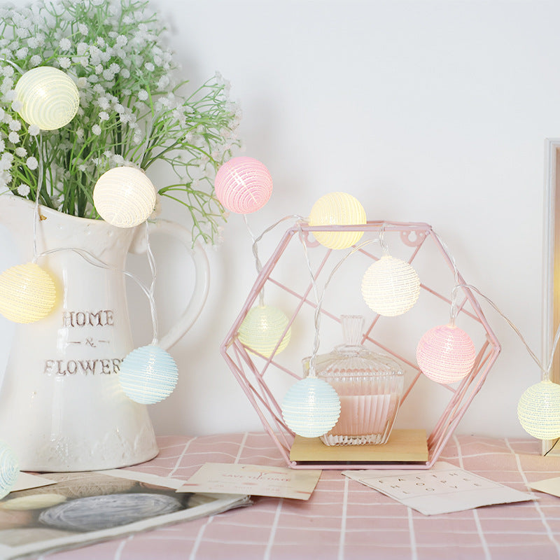 LED lights flashing stars lights string christmas wedding crack ball festival decoration girl heart INS wind full of stars