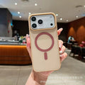 New skin-feeling contrasting color magnetic suction suitable for iphone17promax mobile phone case four-row mold apple 16 color