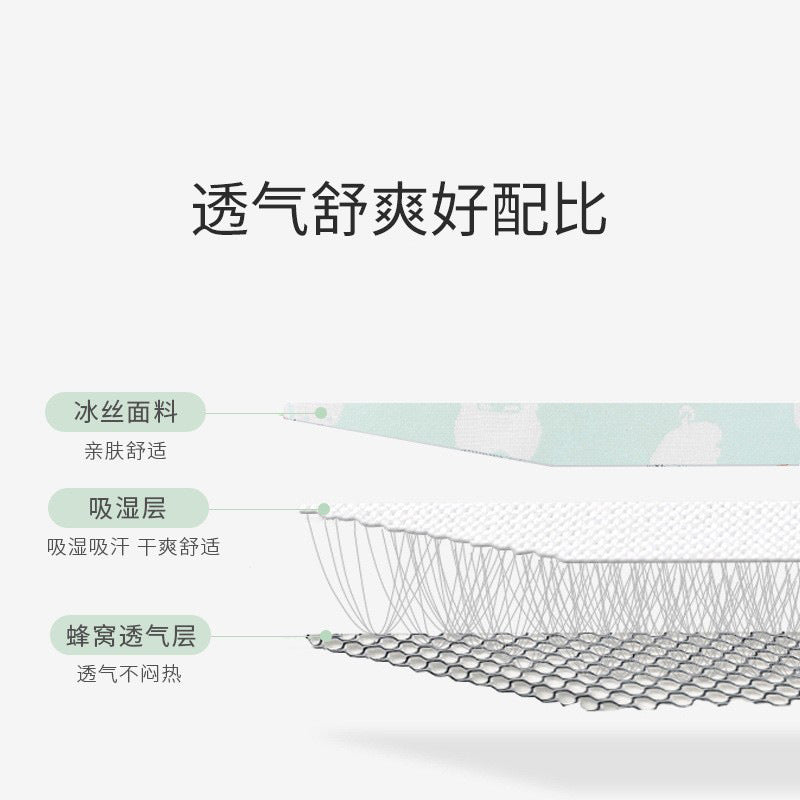Baby pillow towel summer newborn pillow flat pillow towel breathable sweat-absorbent baby anti-colic cloud pillow pad