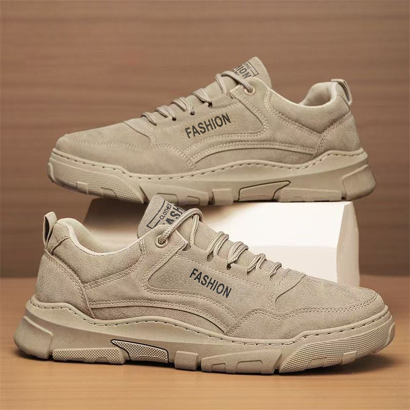 Workwear men's shoes 2026new arrivalspring sneakers trendy shoes lightweight non-slip construction site work abrasion resistant breathable labor protection shoes for men