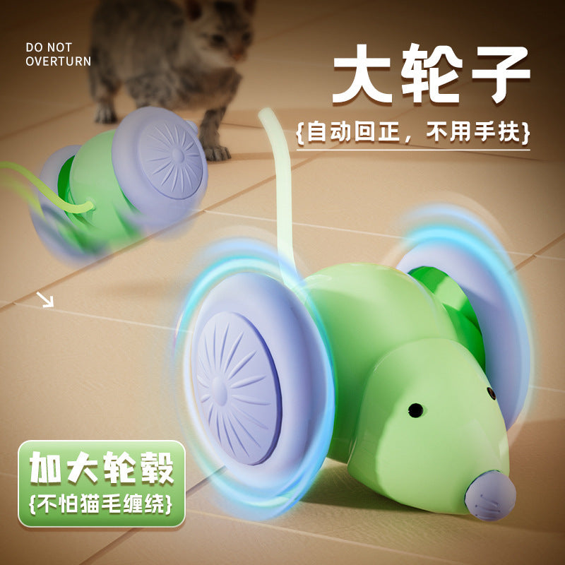Funny cat intelligent touch mouse technology artificial electric mouse toy cat catching mouse lazy interactive pet toy