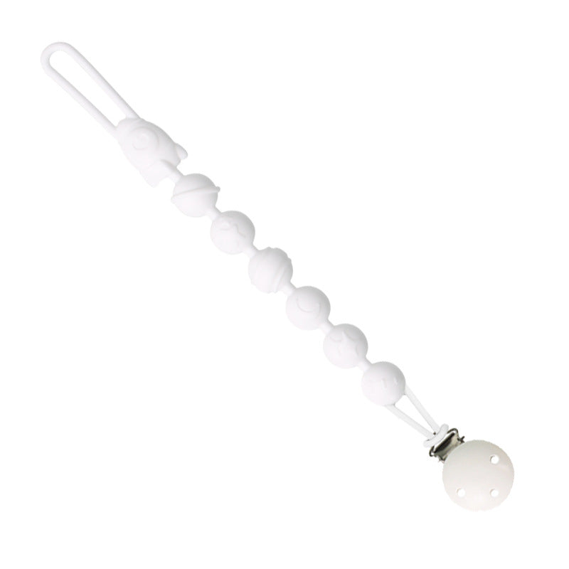 Baby food grade silicone anti-drop chain gnawing tooth glue anti-drop bracelet beech anti-drop pacifier clip baby pacifier chain