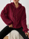 women's casual hooded fleece jacket warm long sleeve outerwear - minimalist style hooded zip-up jacket