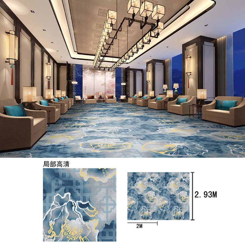 Vip meeting room reception area carpet, thickened nylon fire-retardant large area full coverage hotel stage conference hall carpet