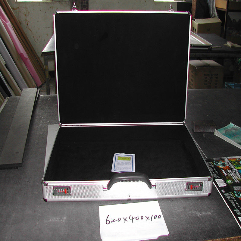 DIY Toolbox Aluminum Alloy Multifunctional Suitcase Hardware Equipment Instrument Box Insurance Storage Aluminum Box Household