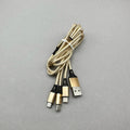 One-to-four data cable suitable for apple and huawei mobile phone fast charging cable power bank earphone charging cable braided cable wholesale