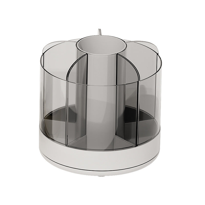 Liheng rotating pen holder large-capacity desktop office student simple and cute desktop cosmetics storage box brush holder