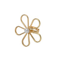 Pearl ring set wholesale european and american cross-border starfish jewelry women's niche high-end hand jewelry hollow open ring