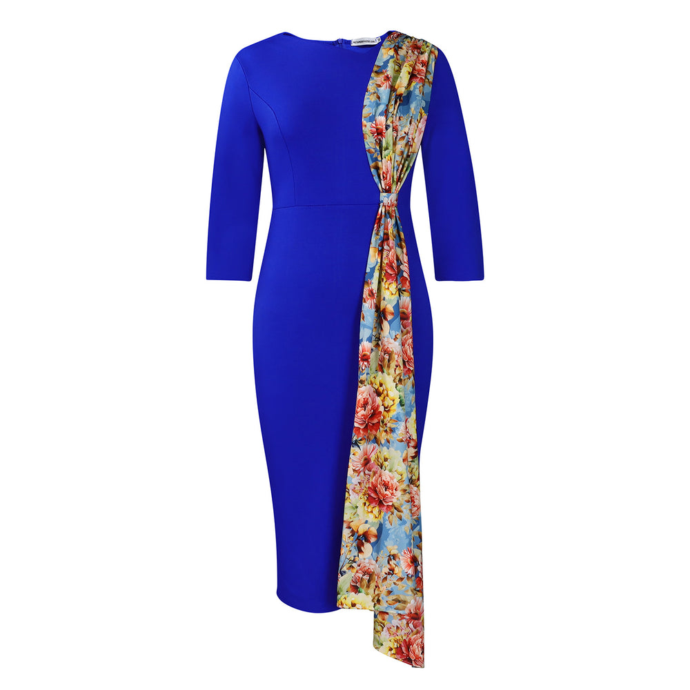 D539exportplus size women's clothing   elegantolelegant pencil skirt hip-covering patchwork african dress
