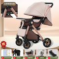 Two-way high-view baby stroller, sit or lie down, foldable, lightweight stroller, 0-3 years old, male and female baby stroller