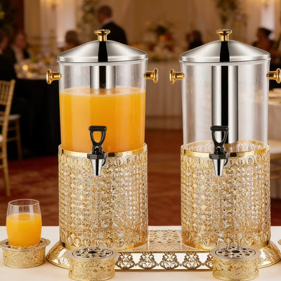 Commercial stainless steel self-service beverage dispenser, 8l european-style cold drink & juice machine, hotel & restaurant water dispenser