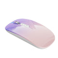 M103 gradient color rechargeable wireless bluetooth mouse 2.4g silent laptop gaming mouse - stylish mouse