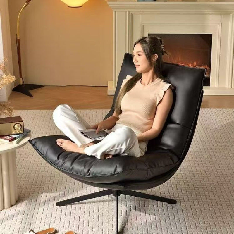 Factory direct rotating lazy sofa chair - designer style recliner for living room or balcony - casual single seater
