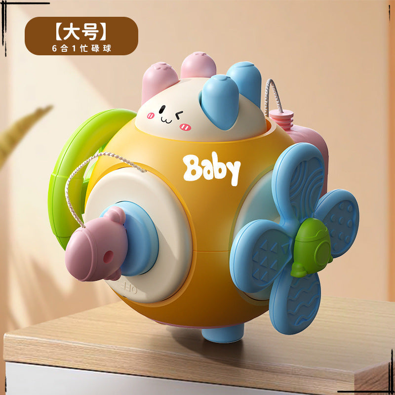 Baby busy ball hand catching ball 1-2 years old 3 baby busy board house hexahedron Montessori early education educational children's toys