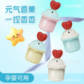 Car air freshener solid balm heart-shaped squeeze fragrance ornament long-lasting scent safe for pregnant women and infants thalo tarot