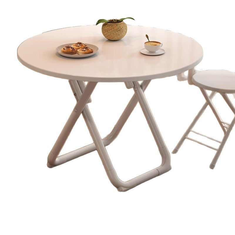 Foldable table dining table for homesmall apartment rental house simple table and chairs for eating square table round table convenient stall