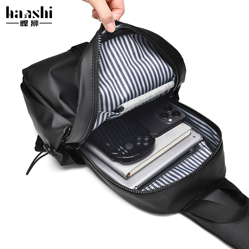 Fashion Men's Breast Bag Premium Casual Women's Crossbody Bag Trendy Lightweight Waterproof Shoulder Bag Travel Shoulder Chest Bag