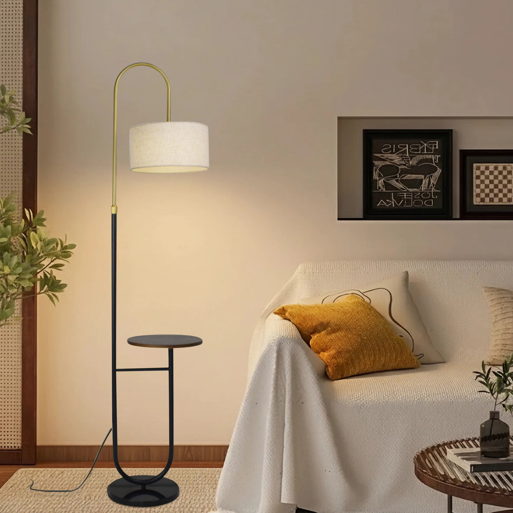 Floor lamp casual modern living room sofa bedroom bedside sense of design coffee table storage all-in-one coffee table floor lamp