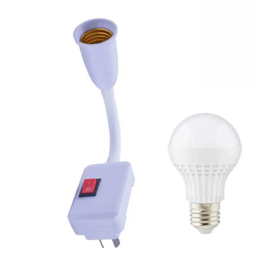 For homeled plug-in socket light bulb with switch plug-in light super bright bedroom living room energy-saving wall plug light