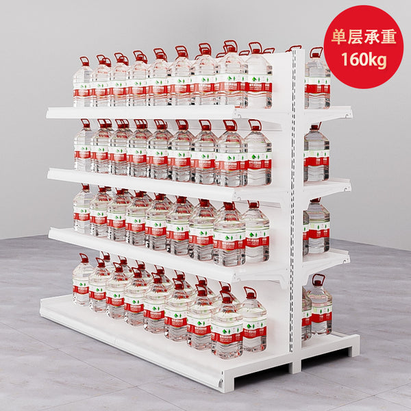 Thickened and widened convenience store display rack, supermarket shelf, mother and baby store, pharmacy, snack store, Anchen model, single and double-sided container.
