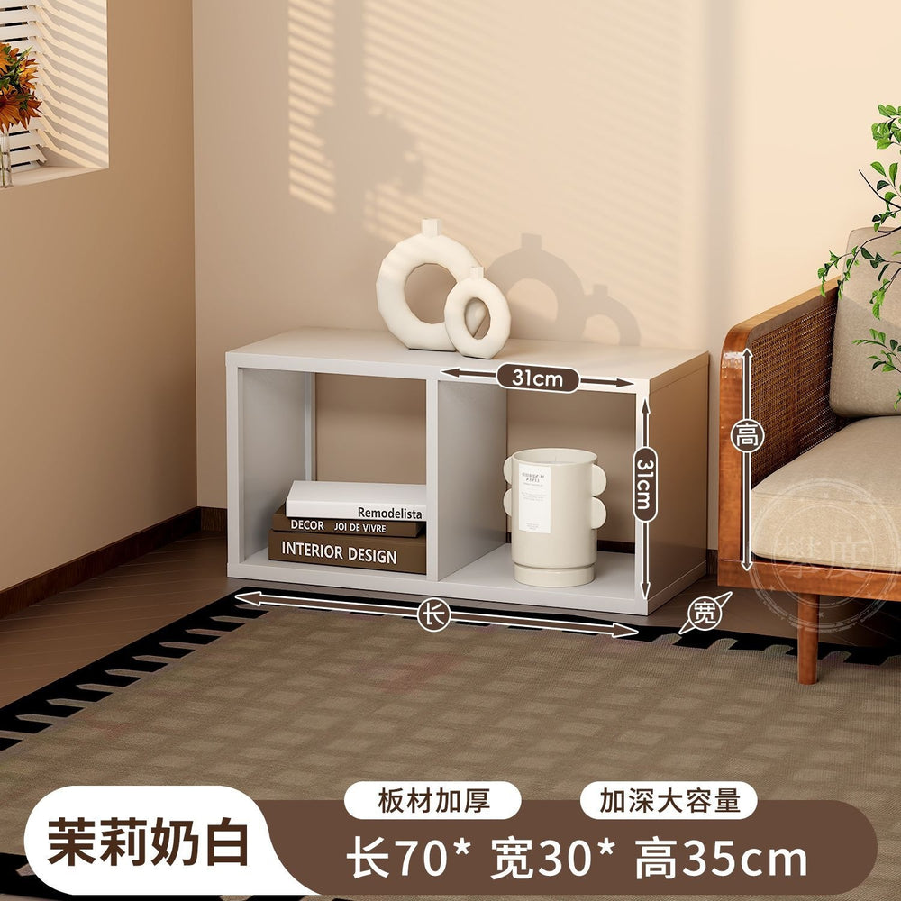 Thickened new upgraded steel bookshelf storage rack living room free combination kindergarten plaid cabinet storage display bookcase