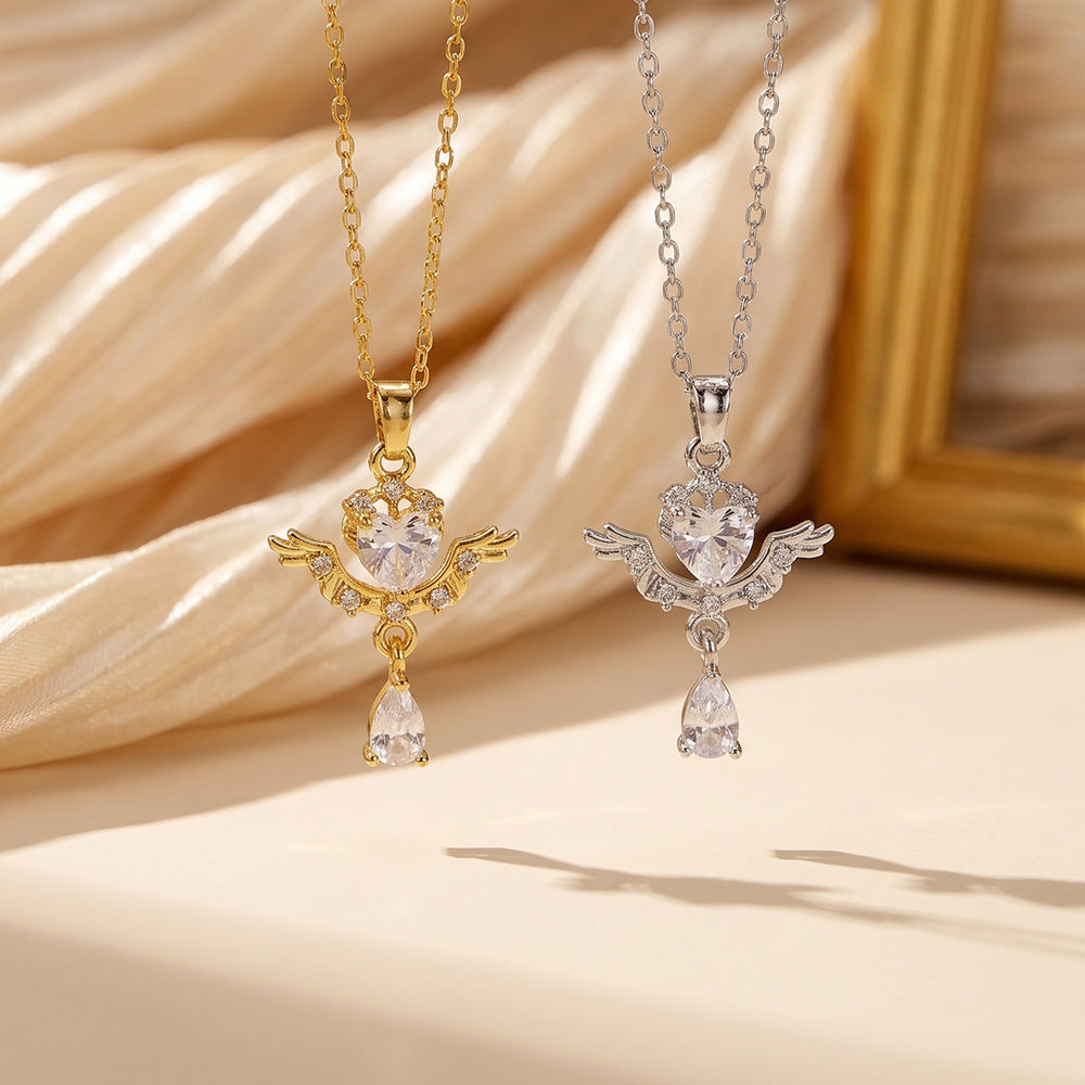 popular versatile zirconium-inlaid love necklace, accessible luxury niche jewelry for women, high-end sense of exquisite non-fading clavicle chain